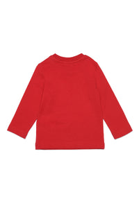 T-shirt à manches longues avec logo - Lipstick Red