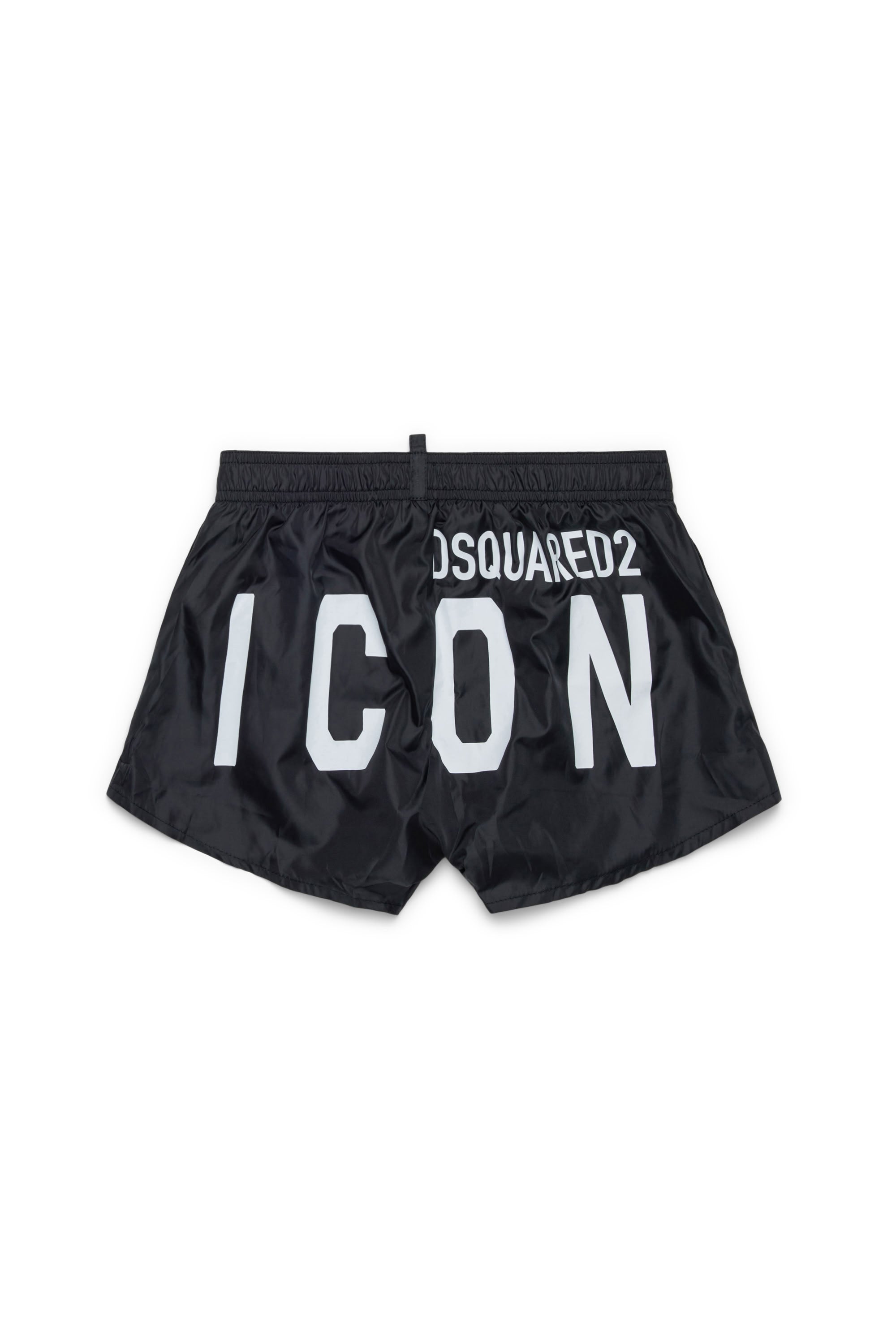 Short de bain à taille élastiquée - Black