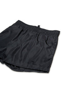Short de bain à taille élastiquée - Black