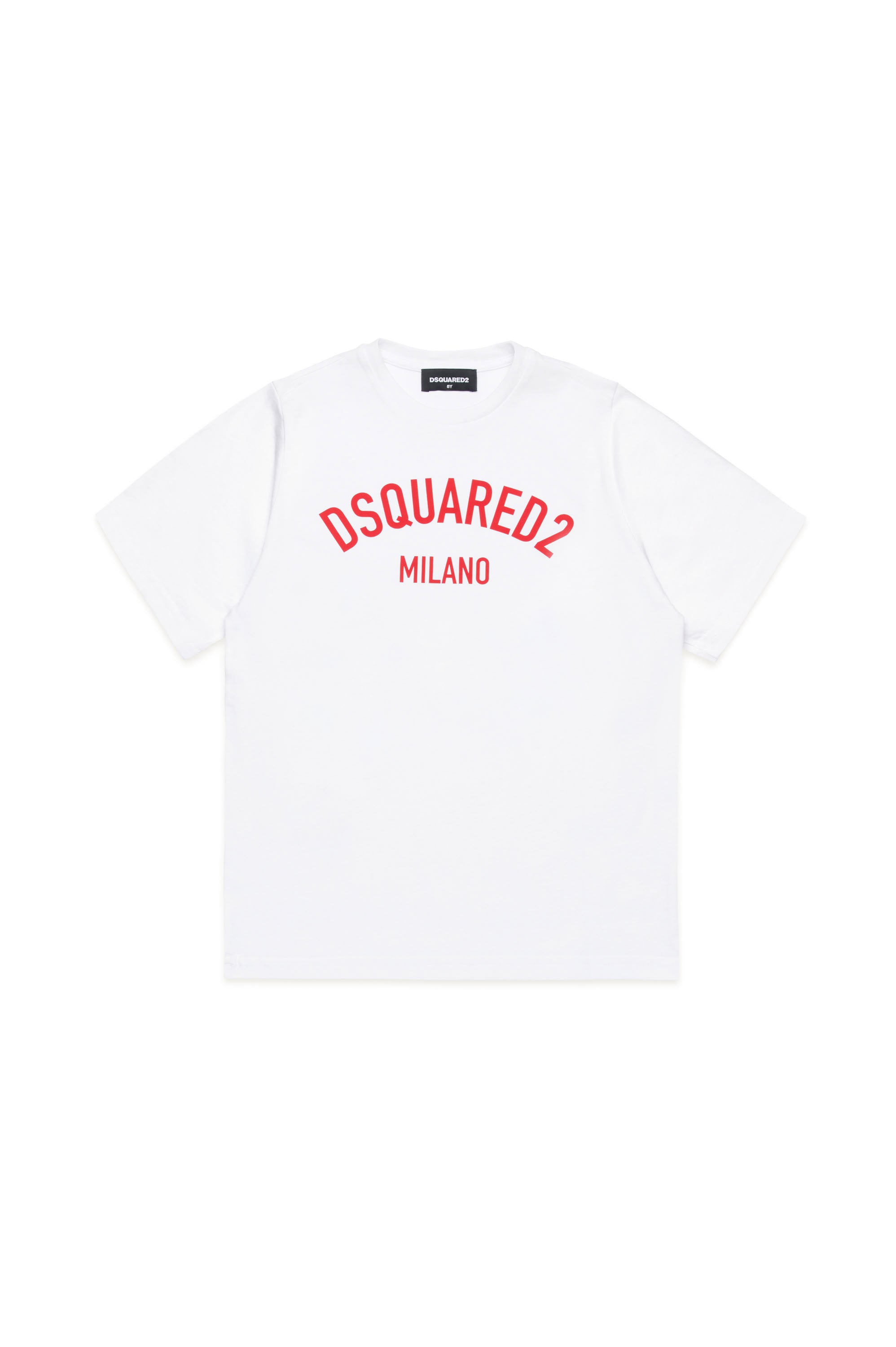 Base Dq White & Red Print T-shirts - Base Dq White & Red Print