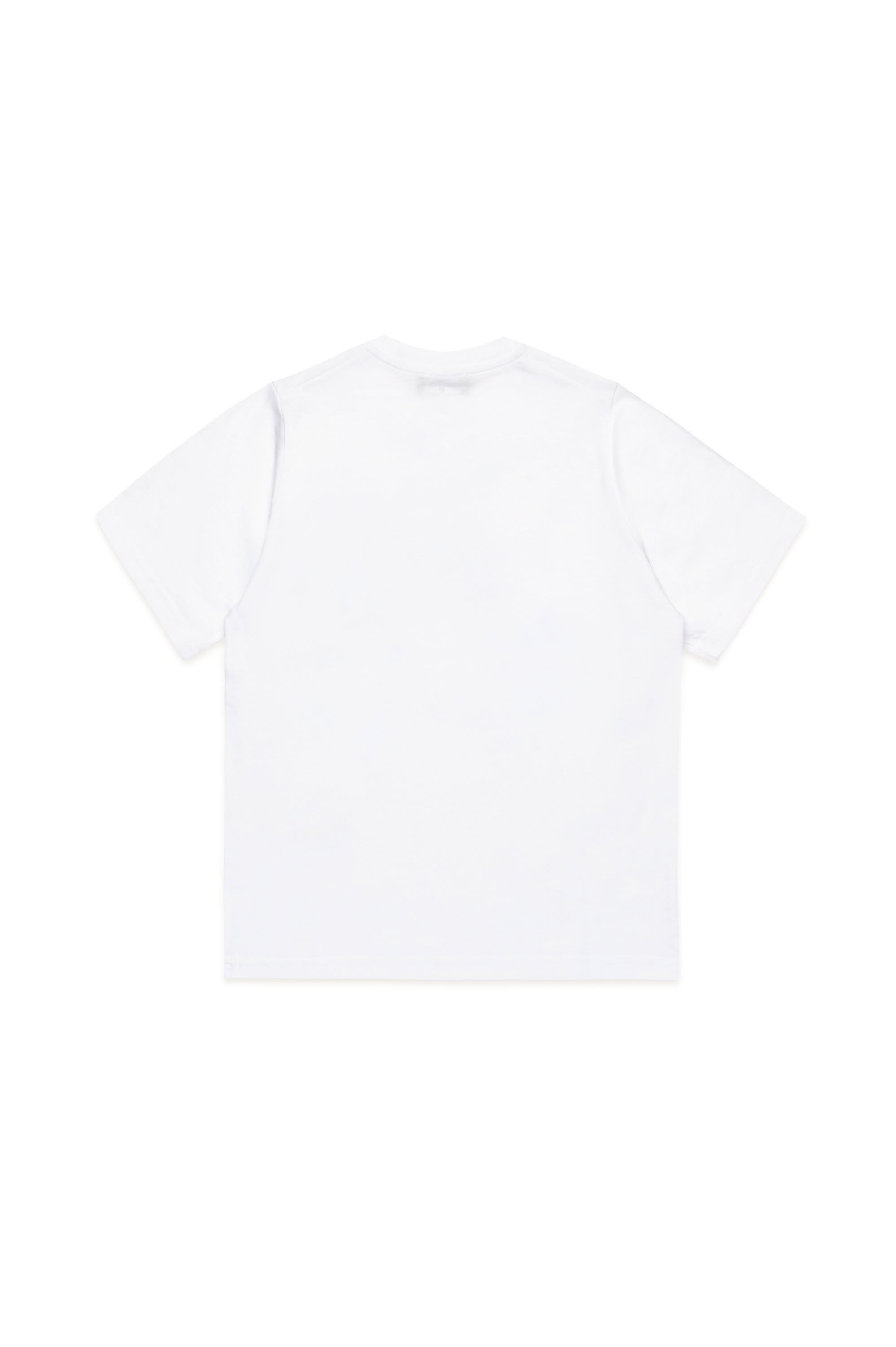 Base Dq White & Red Print T-shirts - Base Dq White & Red Print