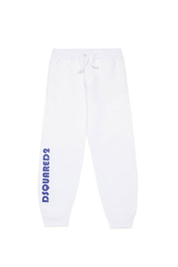 Tracksuit trousers with logo - White