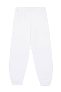 Tracksuit trousers with logo - White