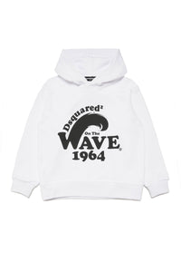 Sweat à capuche imprimé - White