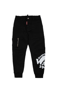 Pantalon à zip en denim - Black