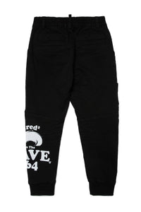 Pantalon à zip en denim - Black