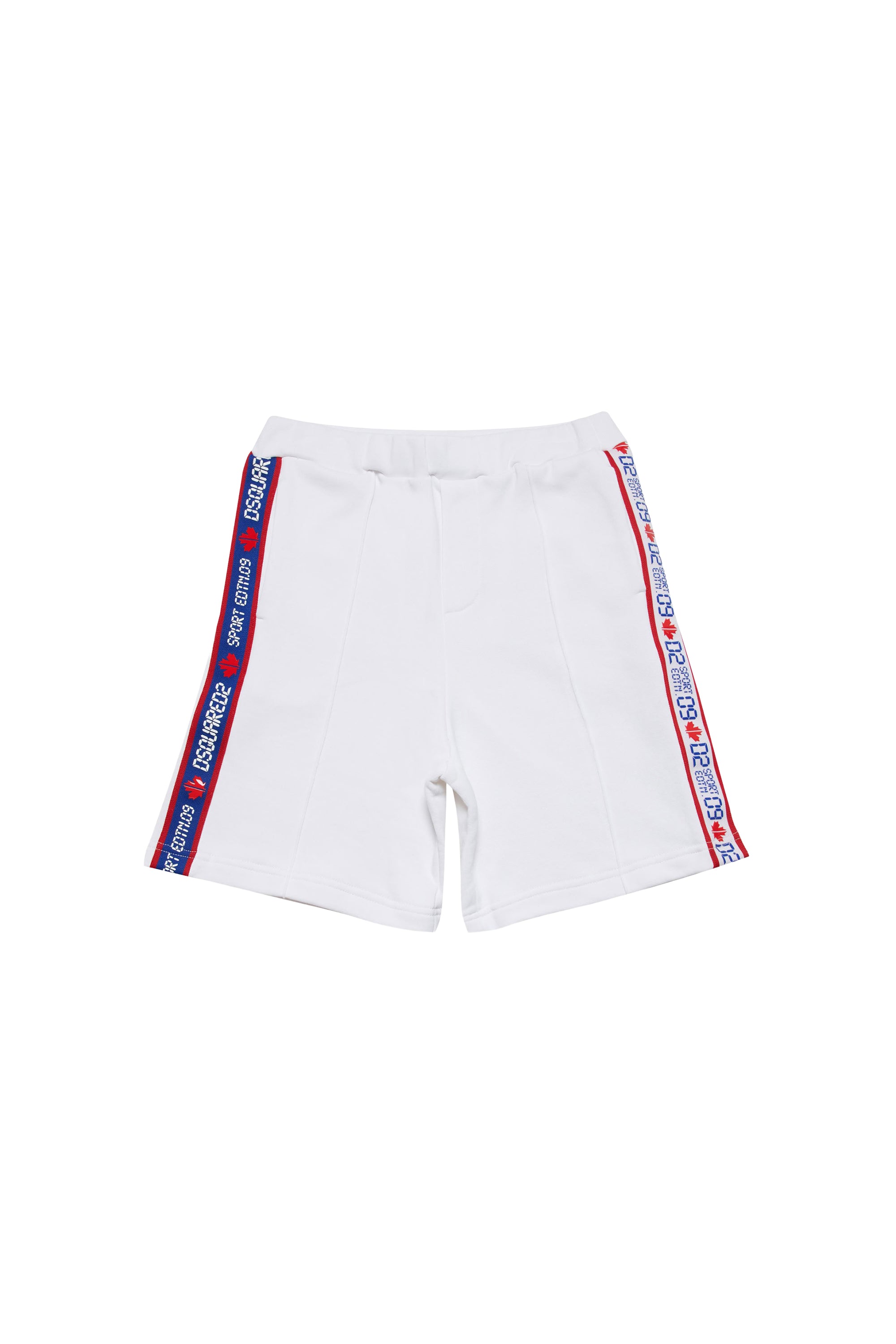 Short à taille élastiquée - White