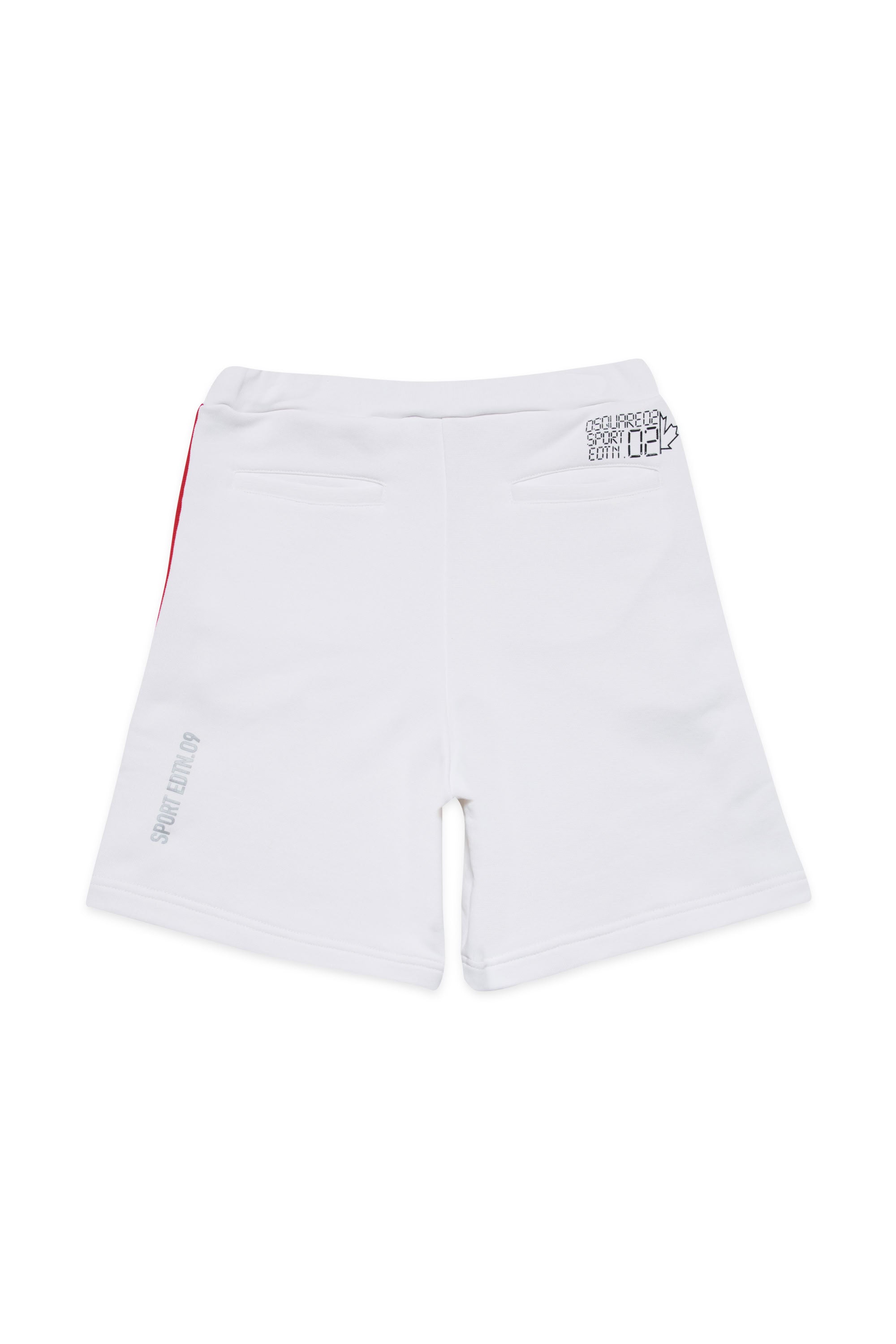 Short à taille élastiquée - White