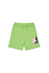 Short avec logo - Bright Lime Green