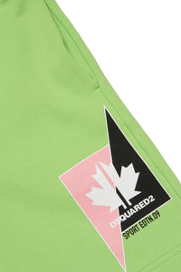 Short avec logo - Bright Lime Green