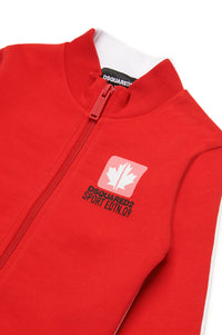 Pull avec zip et logo - High Risk Red