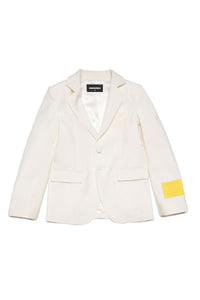 Veste avec poches en laine - White