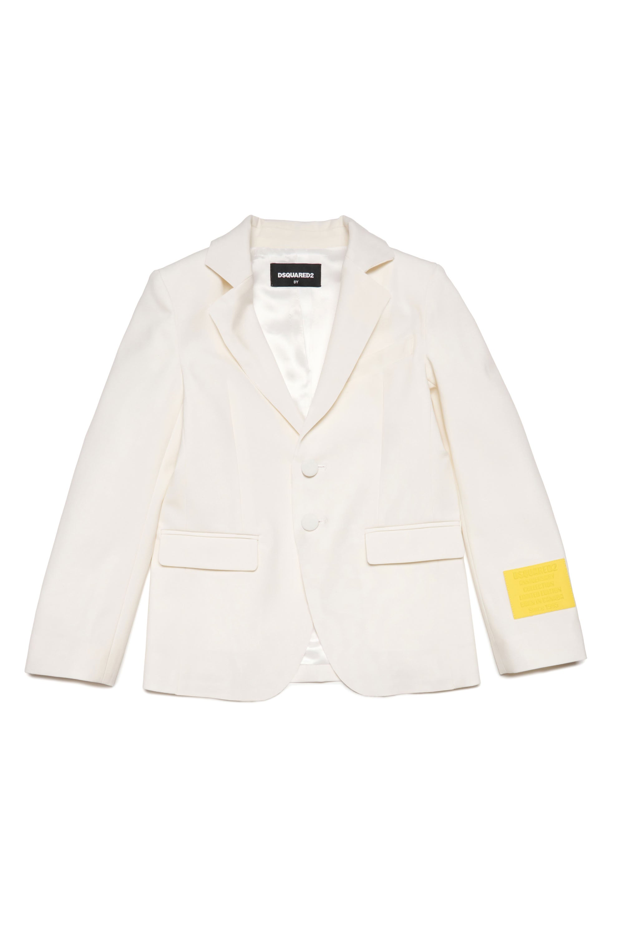 Veste avec poches en laine - White