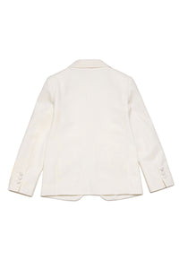 Veste avec poches en laine - White
