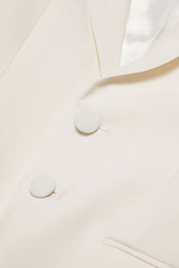 Veste avec poches en laine - White