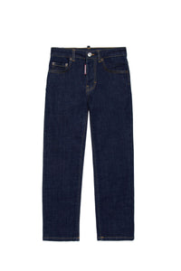 Pantalon droit en denim - Blue Denim