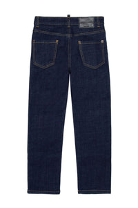 Pantalon droit en denim - Blue Denim