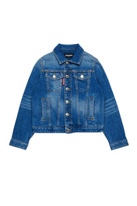 Veste délavée en denim - Blue Denim