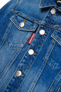Washed denim jacket - Blue Denim