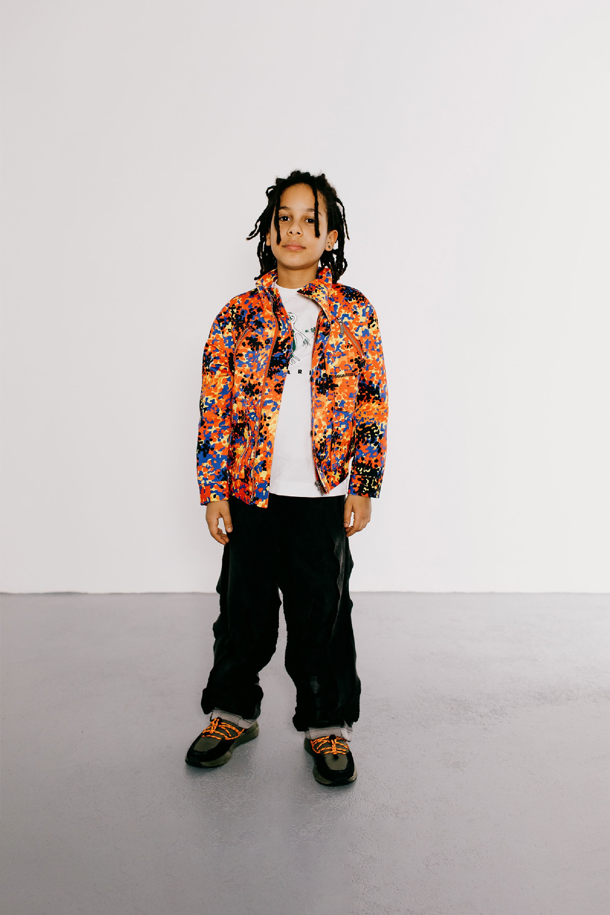 Printed jacket - Orange