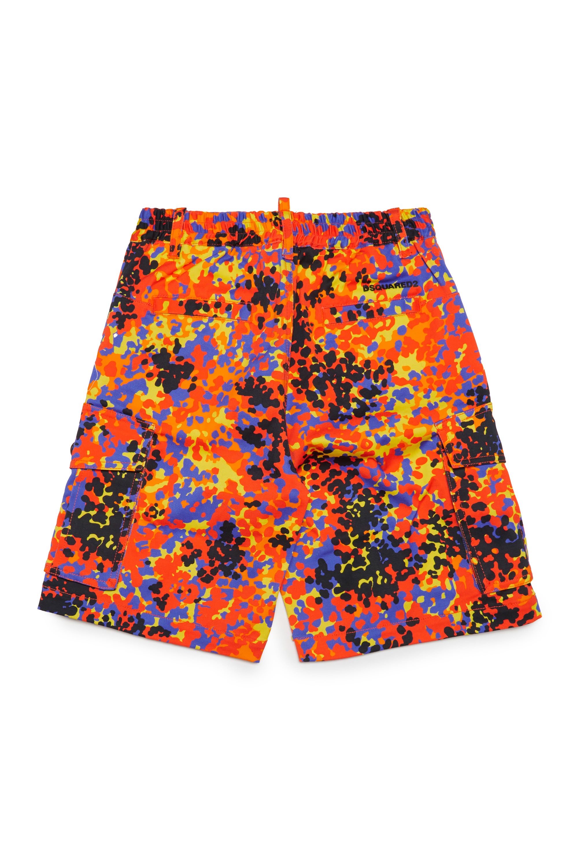 Short à imprimé - Orange