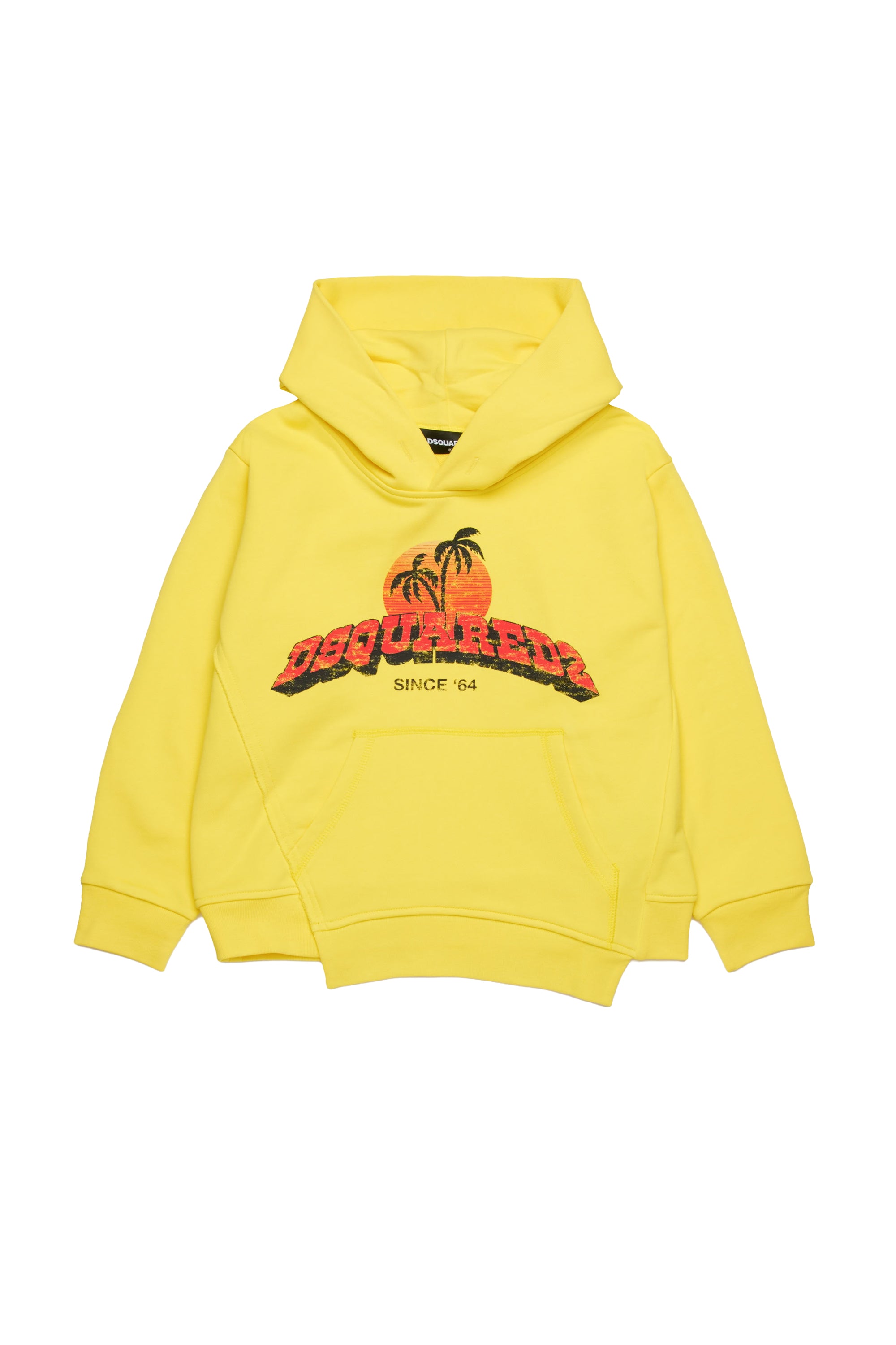 Printed hoodie - Lemon Yellow