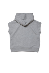 Sweat à capuche sans manches - Light Grey Melange