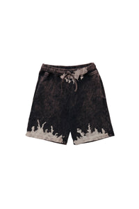 Short délavé avec ordon de serrage - Antracite Grey