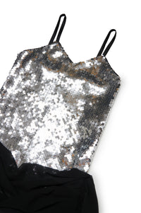 Dress with thin straps - Silver