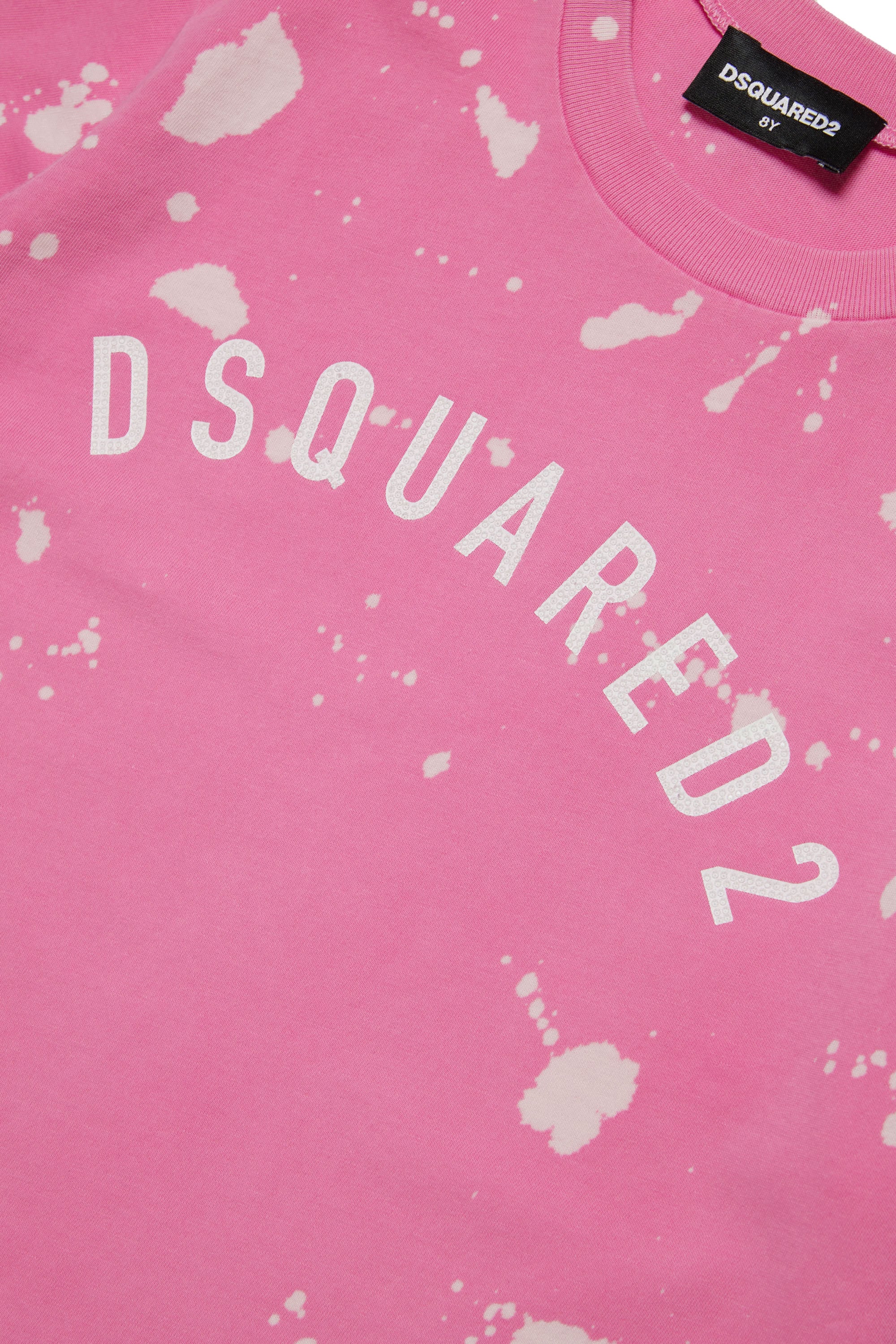 T-shirt délavé avec dentelle - Rosebloom