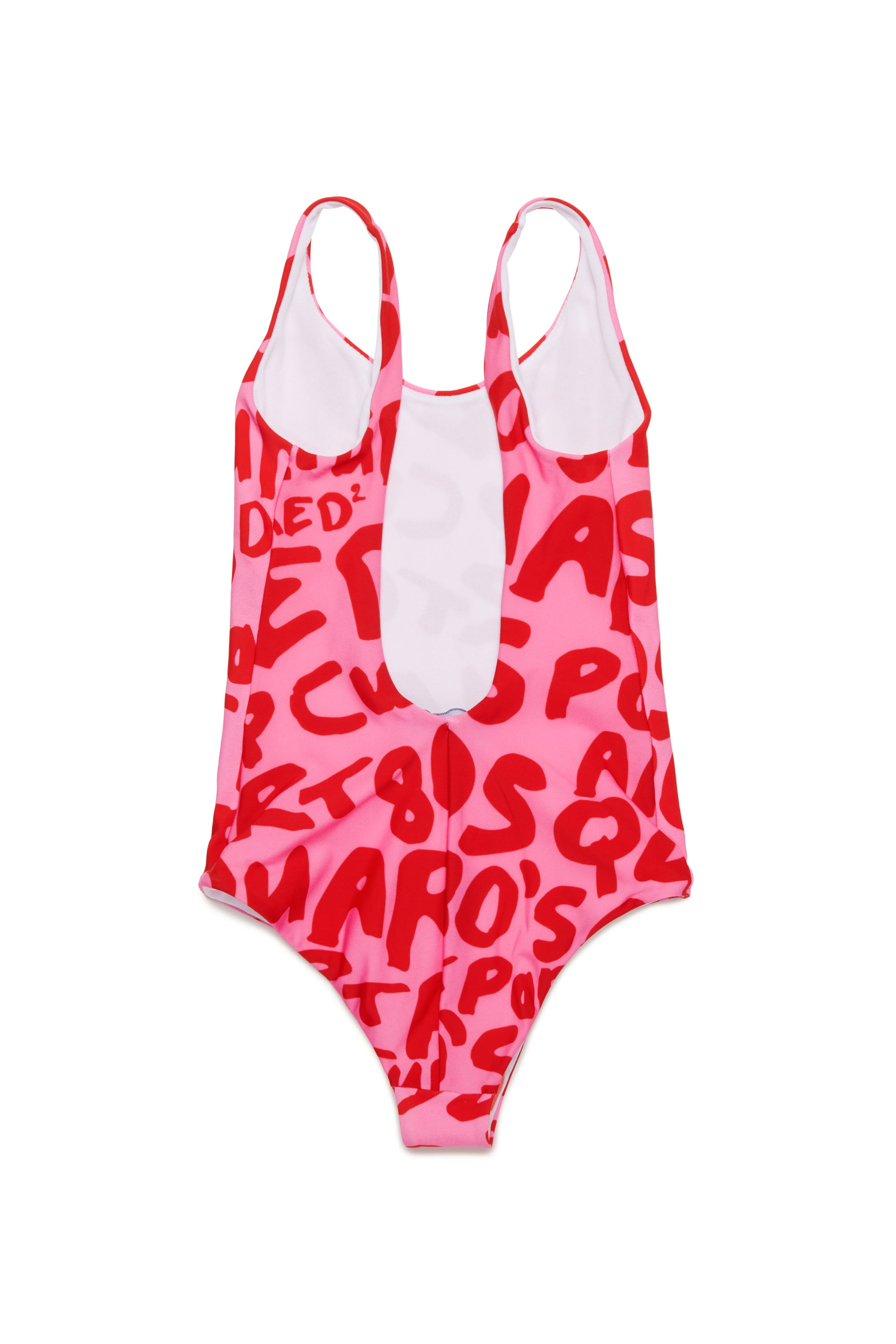 Printed one-piece swimming costume - Sachet Pink