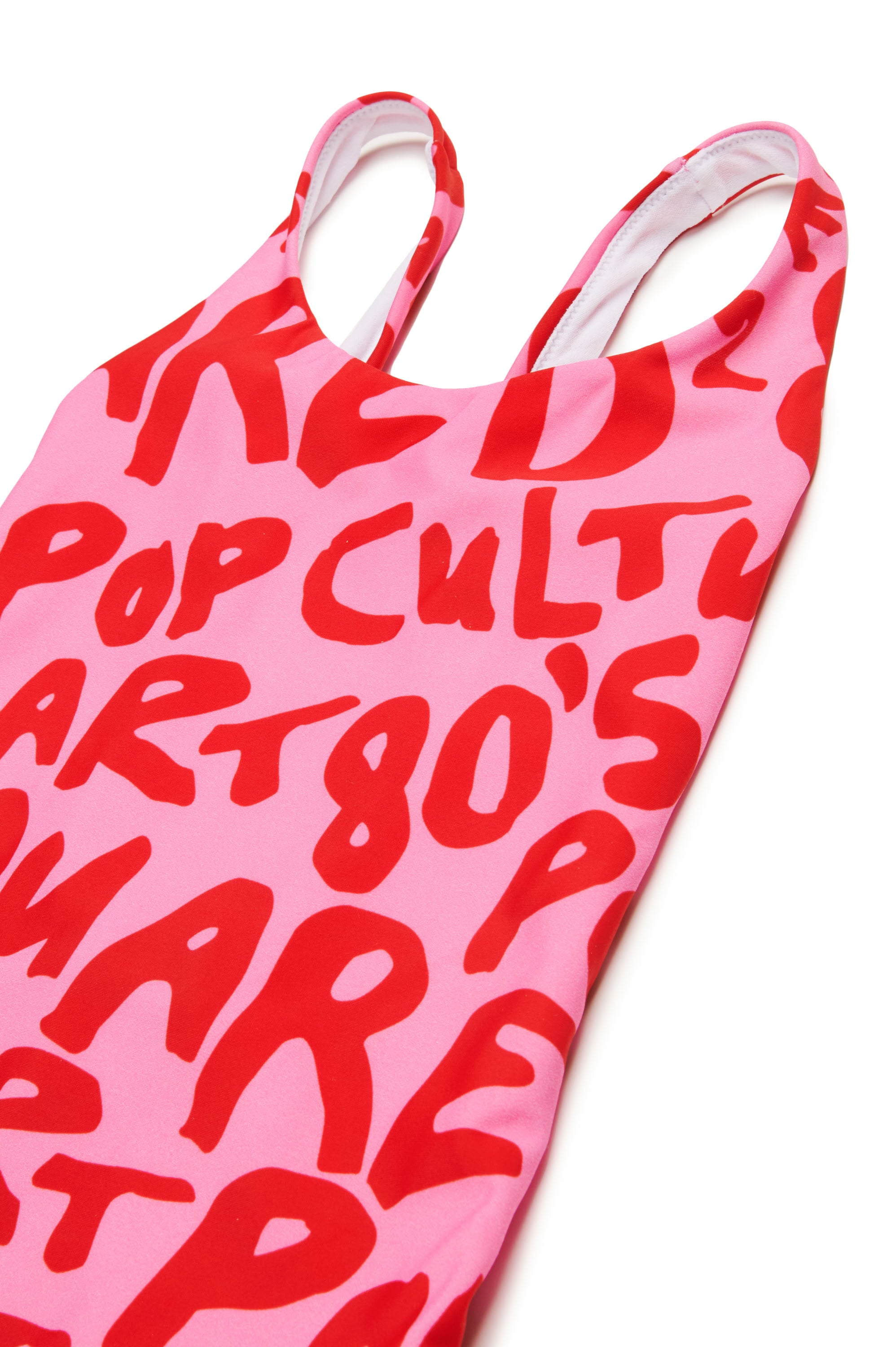 Printed one-piece swimming costume - Sachet Pink