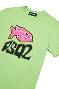 T-shirt with logo - Jasmine Green