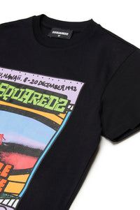 T-shirt à imprimé - Black