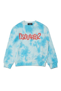 Washed sweatshirt - Cyan Blue