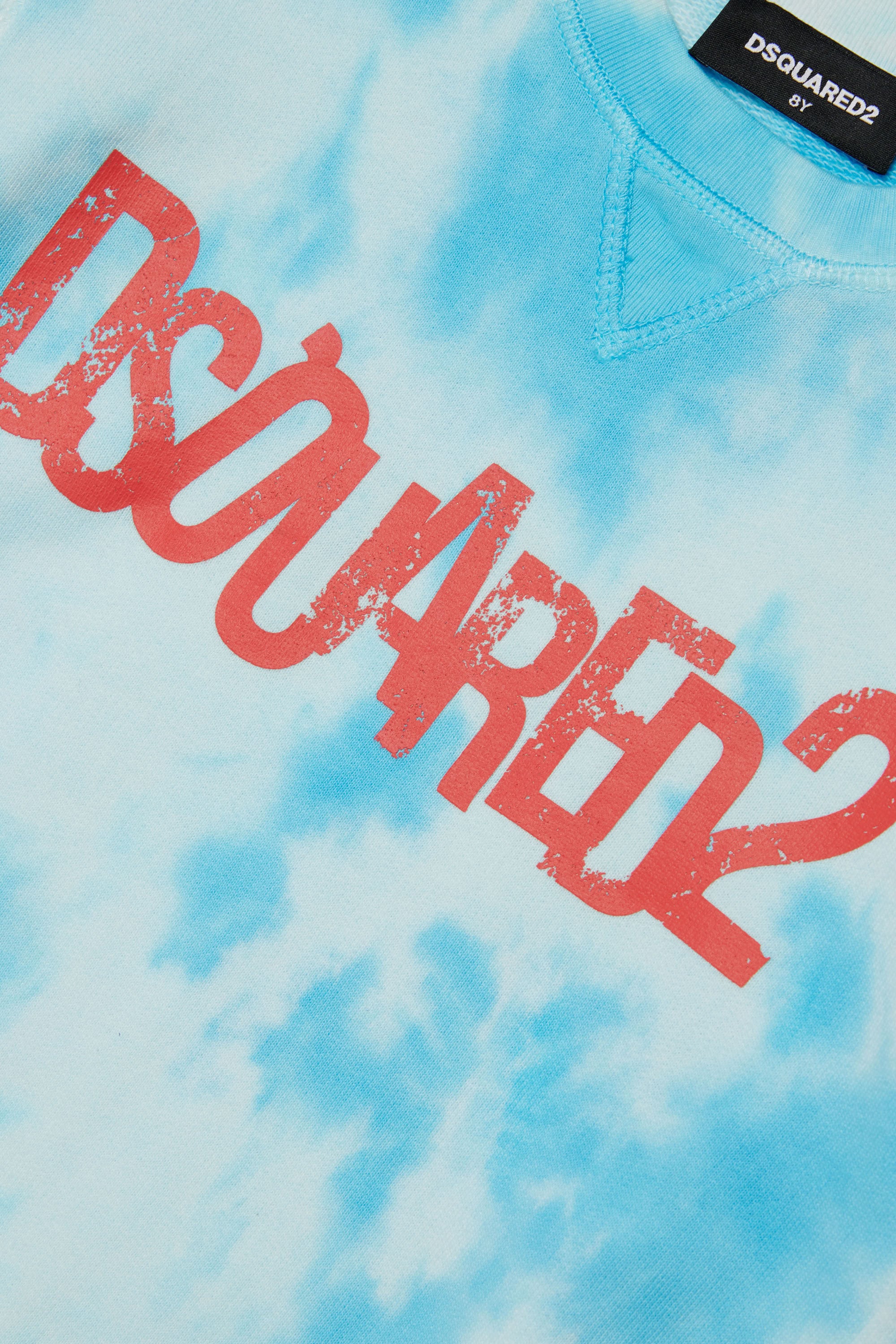 Washed sweatshirt - Cyan Blue
