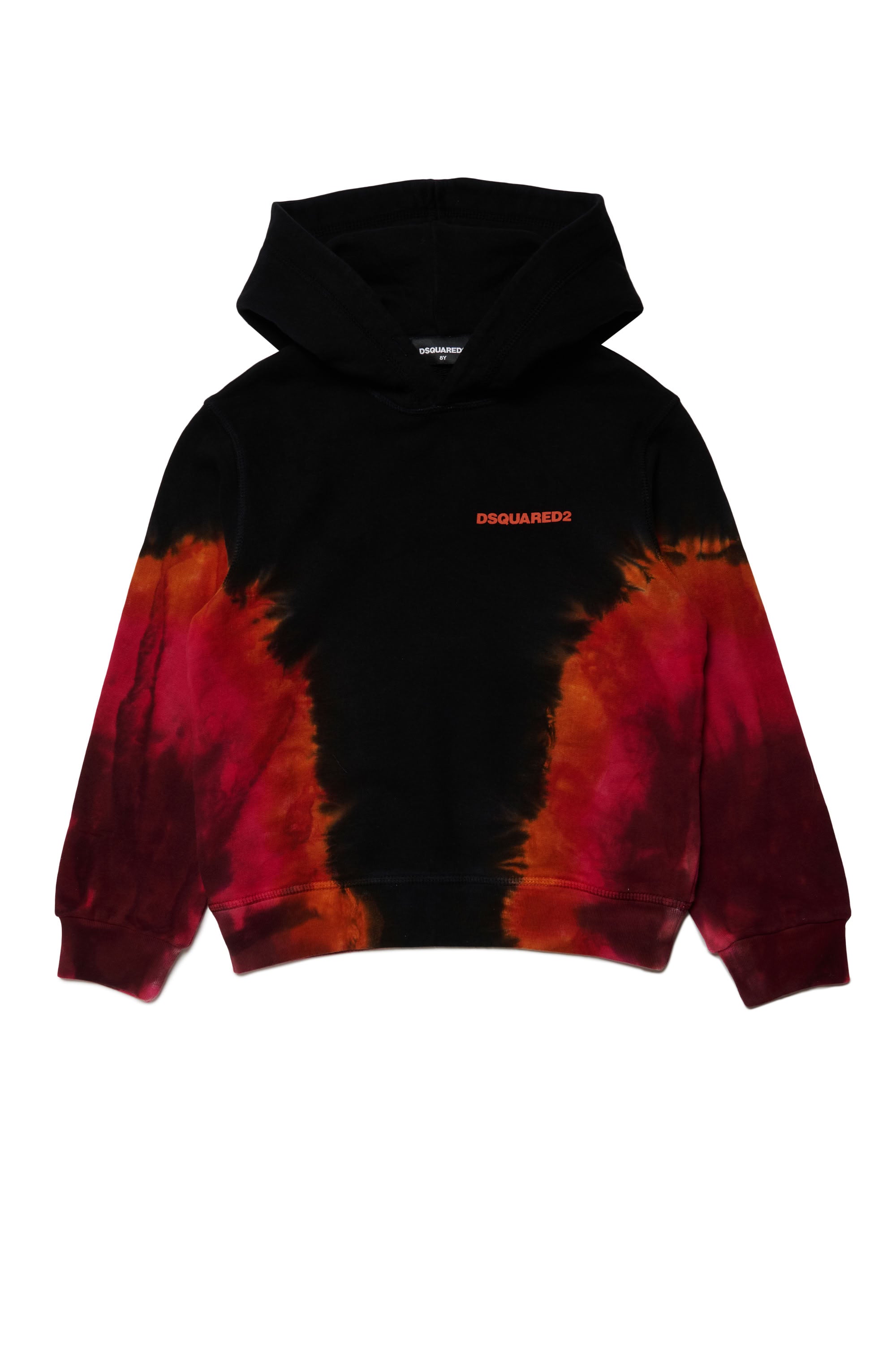 Sweat à capuche tie-dye - Black