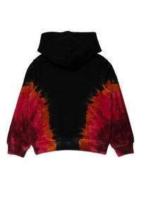 Sweat à capuche tie-dye - Black