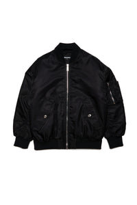Bomber with zip - Black
