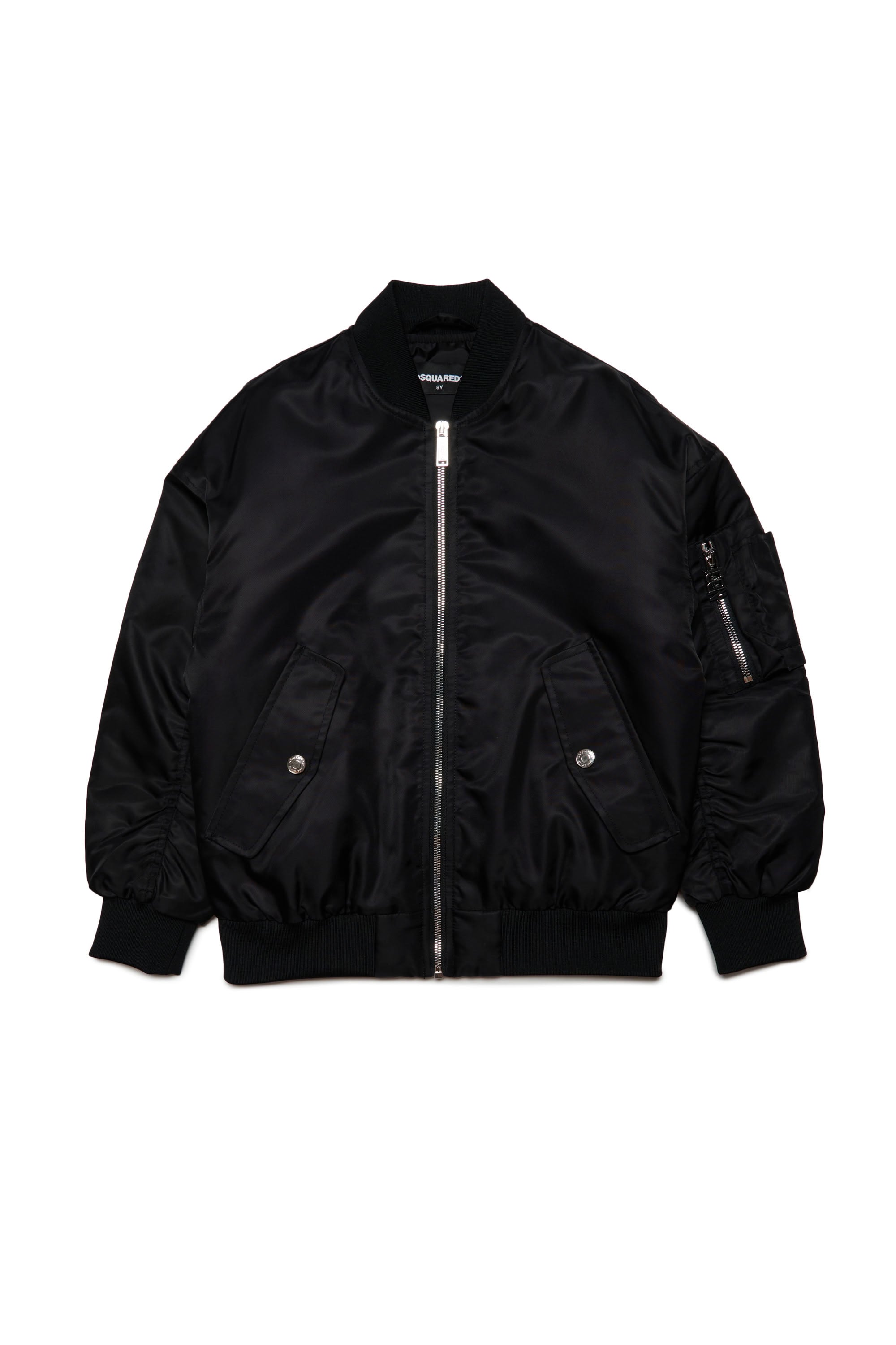 Bomber with zip - Black