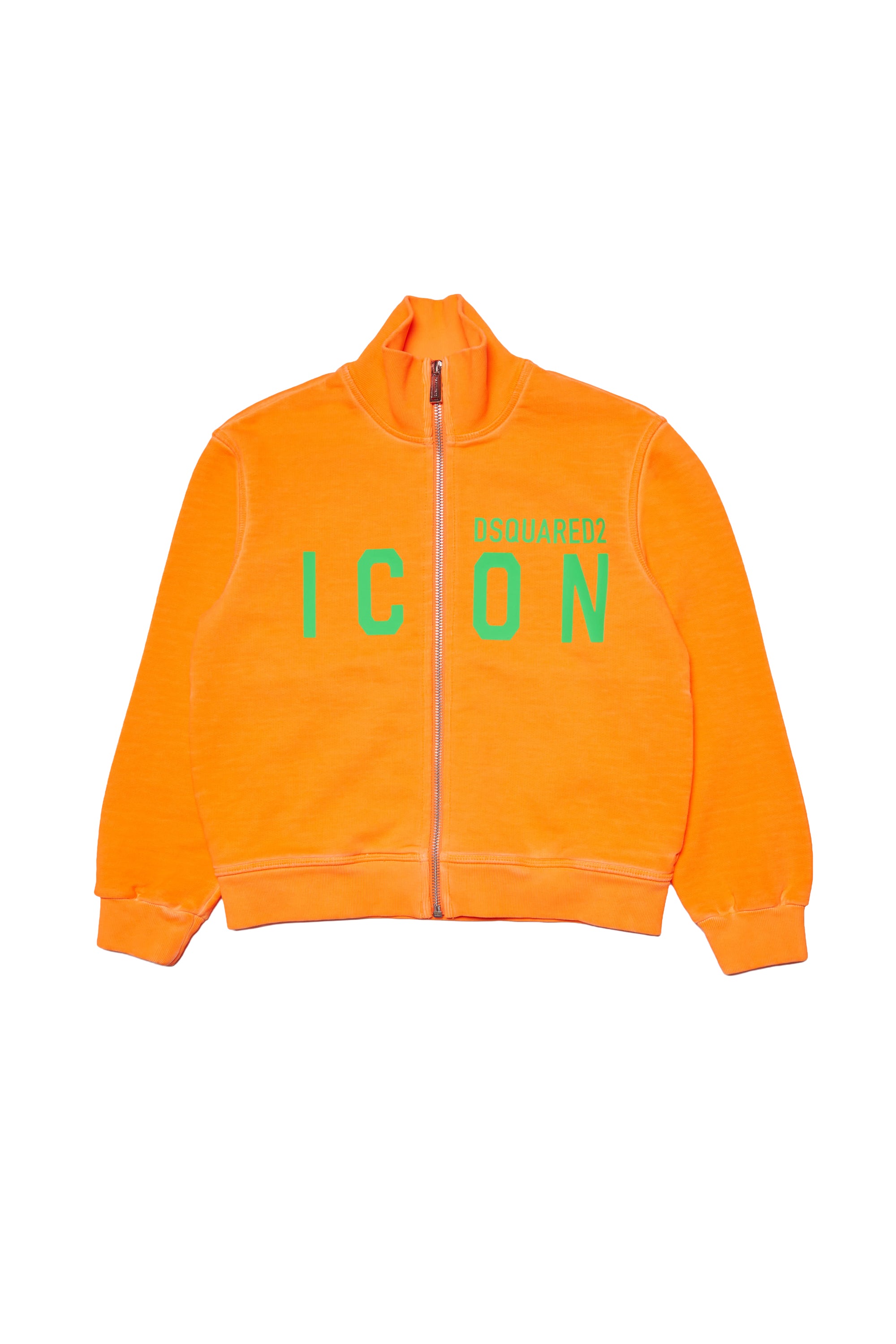 Sweatshirt à zip imprimé - Dark Orange Fluo