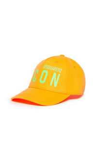 Cap with logo - Dark Orange Fluo