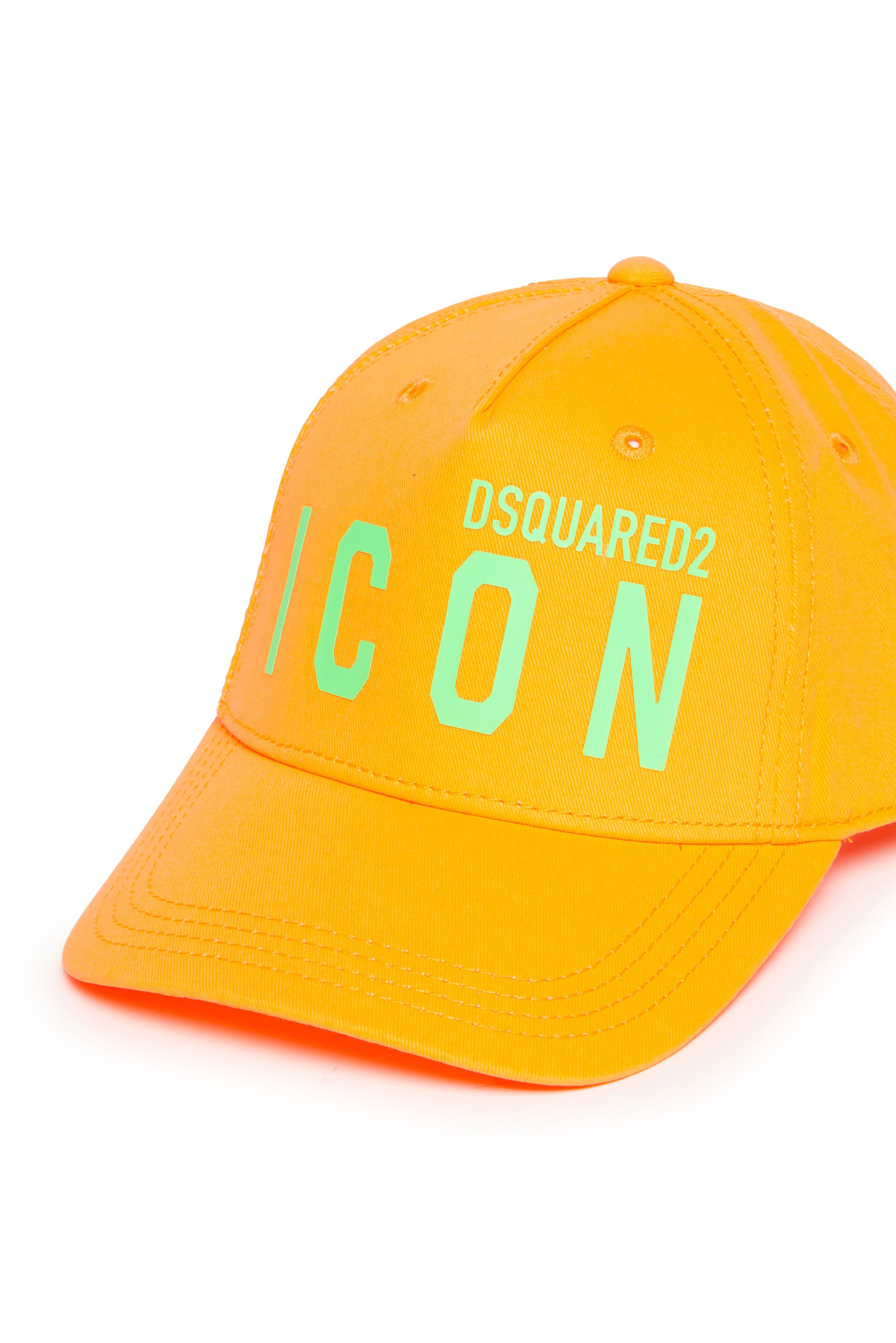 Cap with logo - Dark Orange Fluo