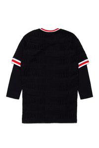 Robe avec logo imprimé - Black