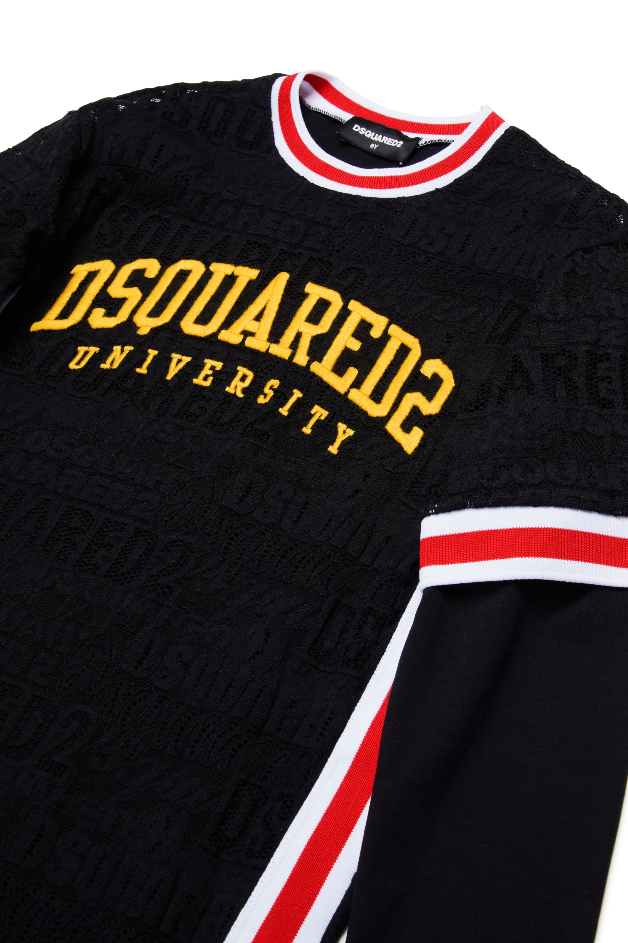 Dress with printed logo - Black