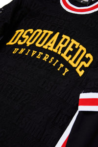 Dress with printed logo - Black