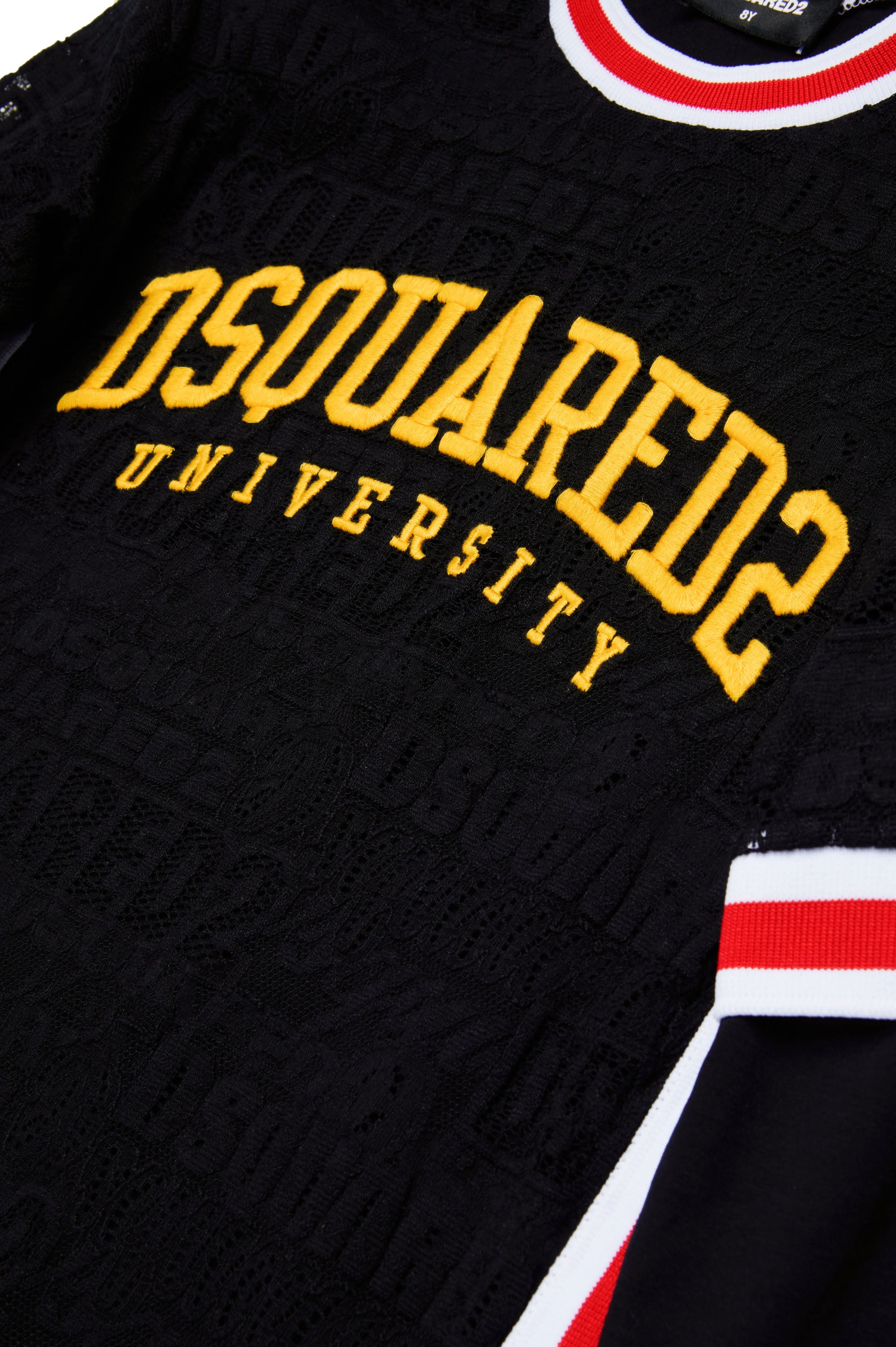 Dress with printed logo - Black