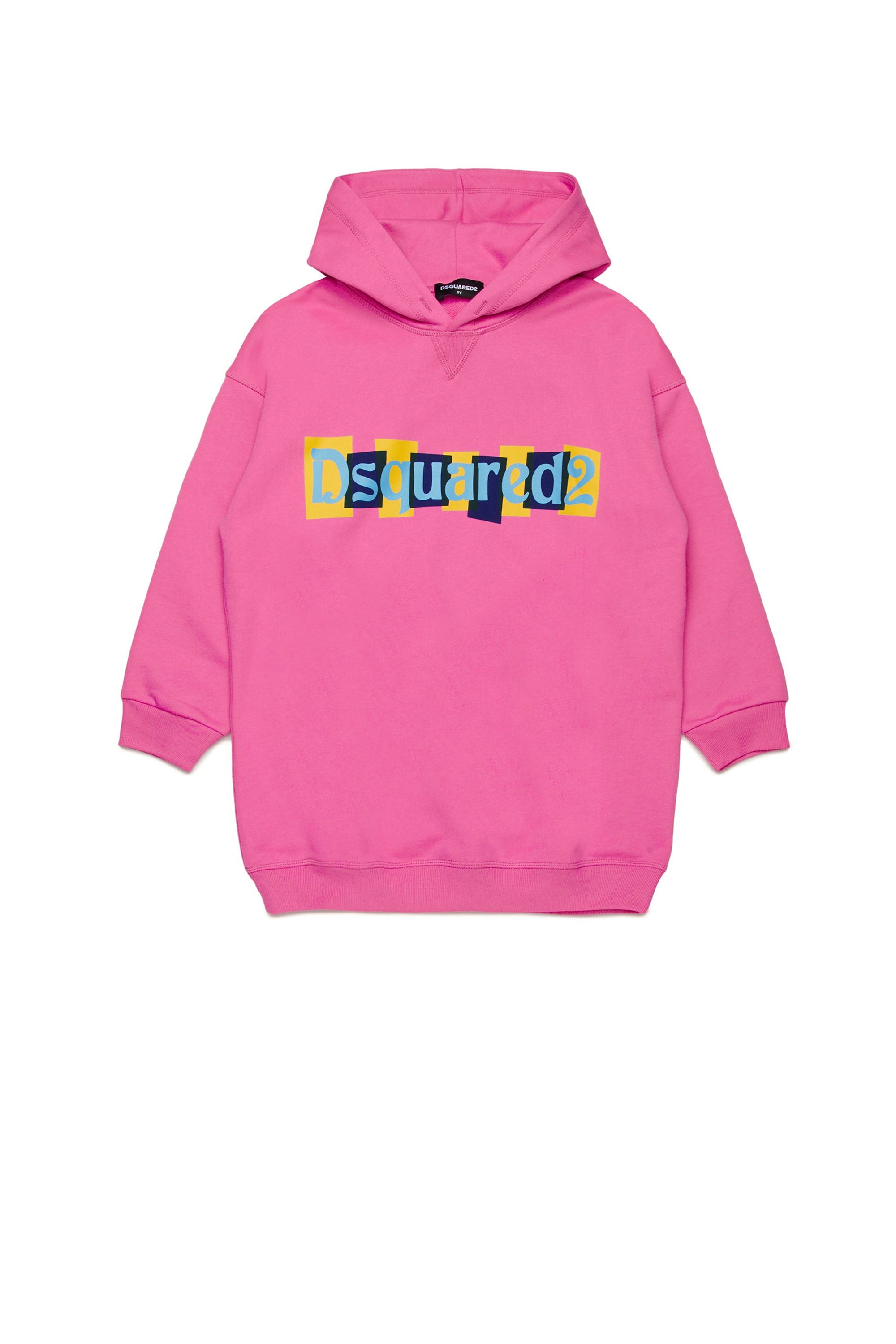 Oversized hoodie dress - Fuchsia Pink