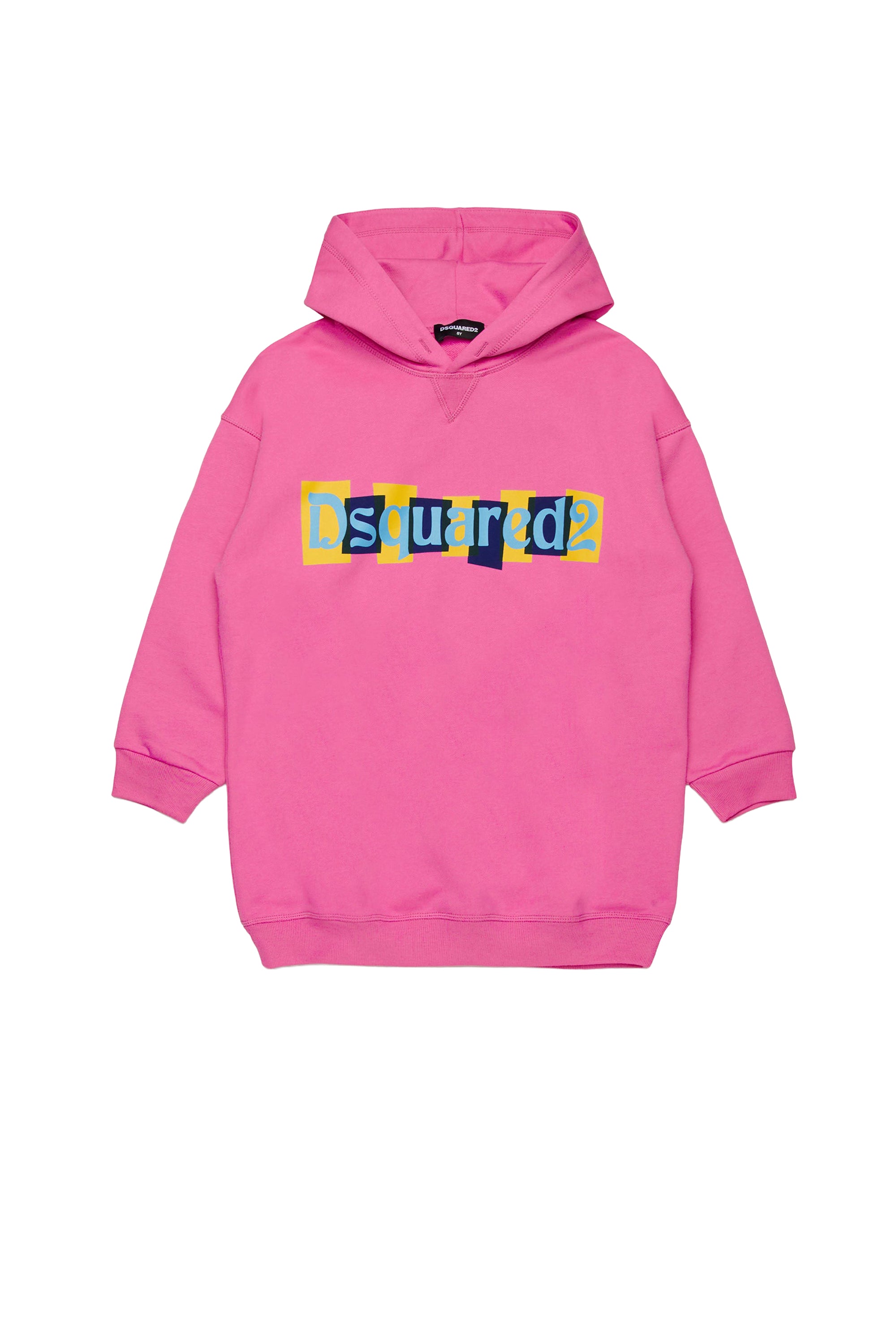 Oversized hoodie dress - Fuchsia Pink