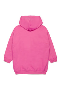 Oversized hoodie dress - Fuchsia Pink